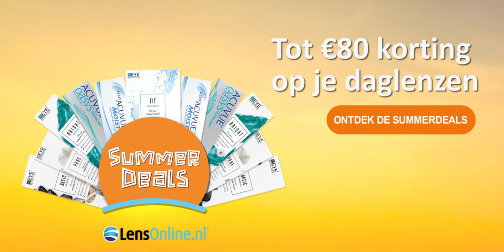 Tot 80 euro korting op je daglenzen via LensOnline.nl